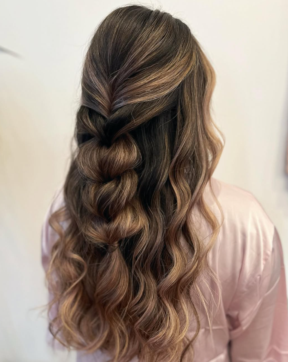 Half-up braid waves