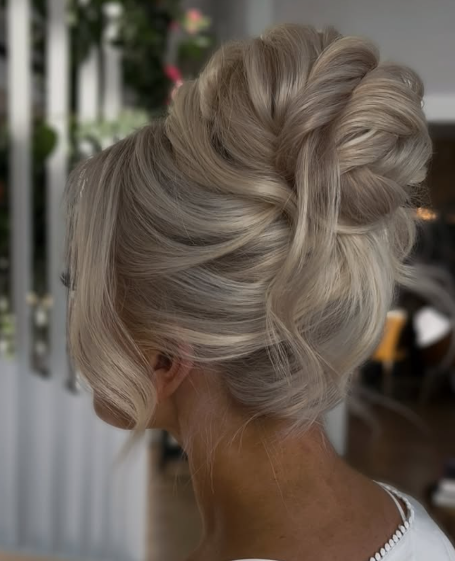 High braided updo
